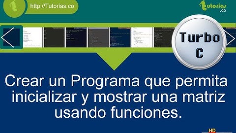 funciones – turbo C (funcion inicializar, mostrar matriz)