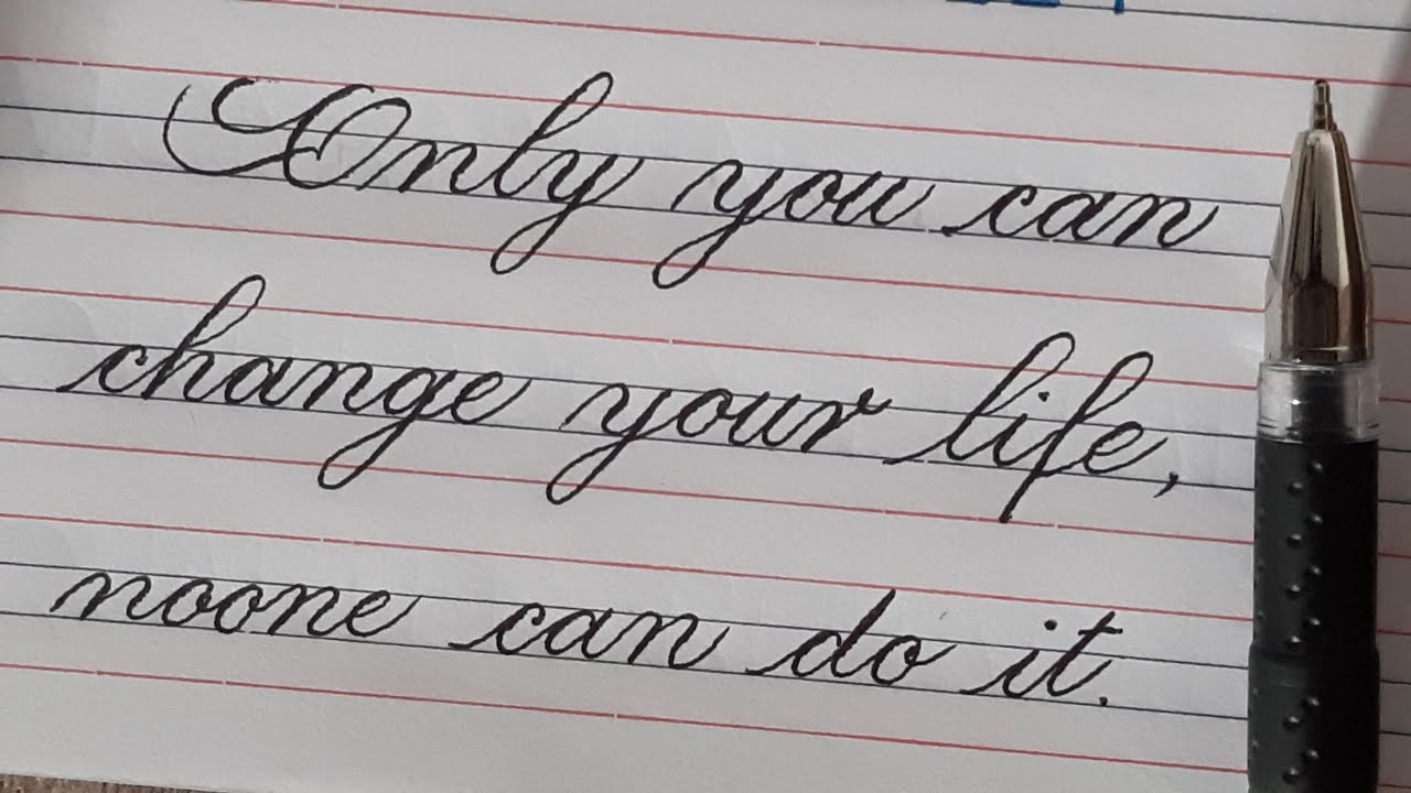 Super neat and clean cursive writing | Cursive calligraphy| How to improve your cursive handwriting