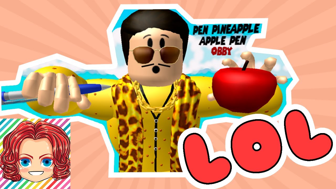 Playing Roblox Game Pen Pineapple Apple Pen Obby YouTube