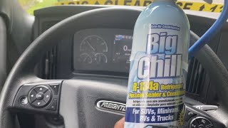 How to put freon in a “2024” Freight-Liner Cascadia”