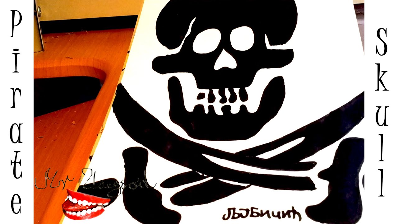 How To Draw A Skull Easy For Kids Pencil A Pirate Skull With Crossed Swords Mrusegoodart