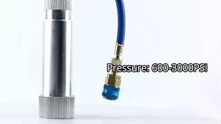 A/C AC Oil and Dye Injector with R-134a Snap Quick Coupler