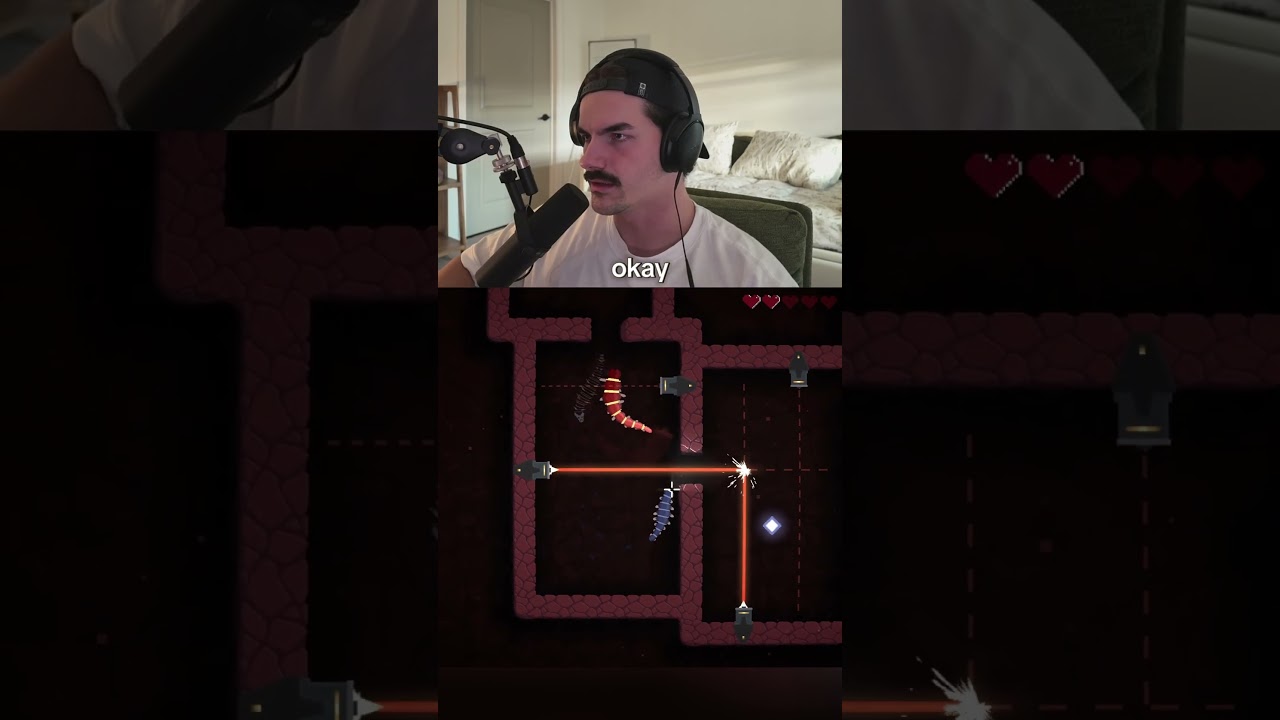worm ur way to the sub button #wormgame #indiegame #puzzlegames #videogame #cozygamer