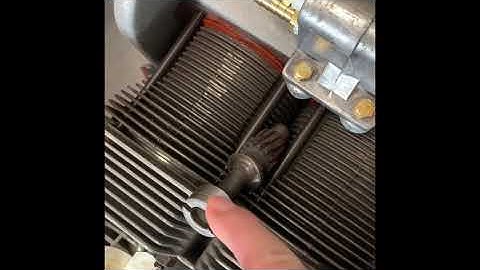 Vw type 1 distributor drive gear installation