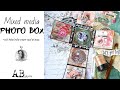 Mixed media Photo box with AB Studio paper