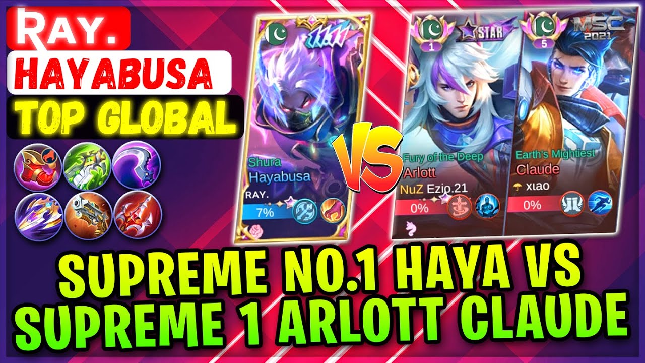 Supreme No.1 Haya VS Supreme No,1 Arlott & Claude [ Top Global Hayabusa ...