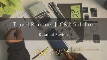The Travel Routine Box | April 2025 Sub Box Review + Practical Uses | Cloth & Paper
