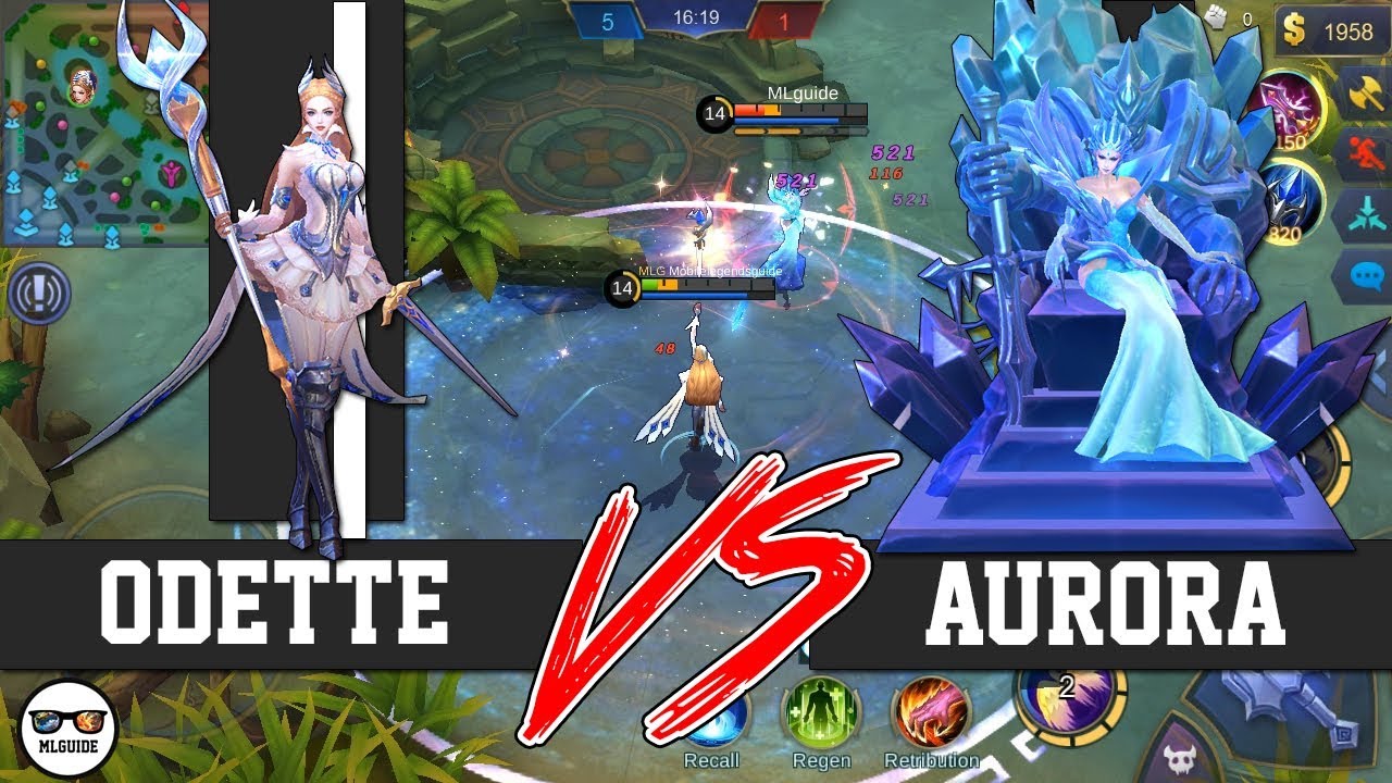 ODETTE VS AURORA MOBILE LEGENDS - YouTube