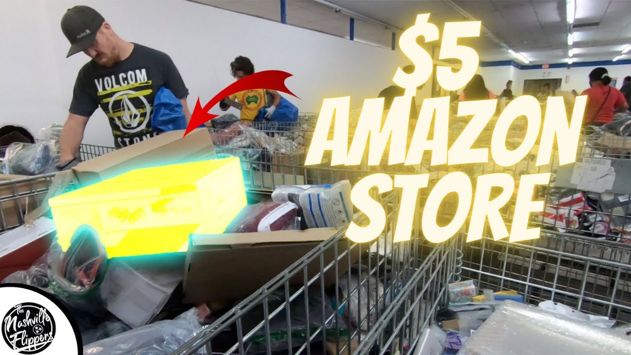 This $5 amazon liquidation store was money!, we found great stuff to flipp  - YouTube