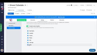 Generating a drivers' schedule