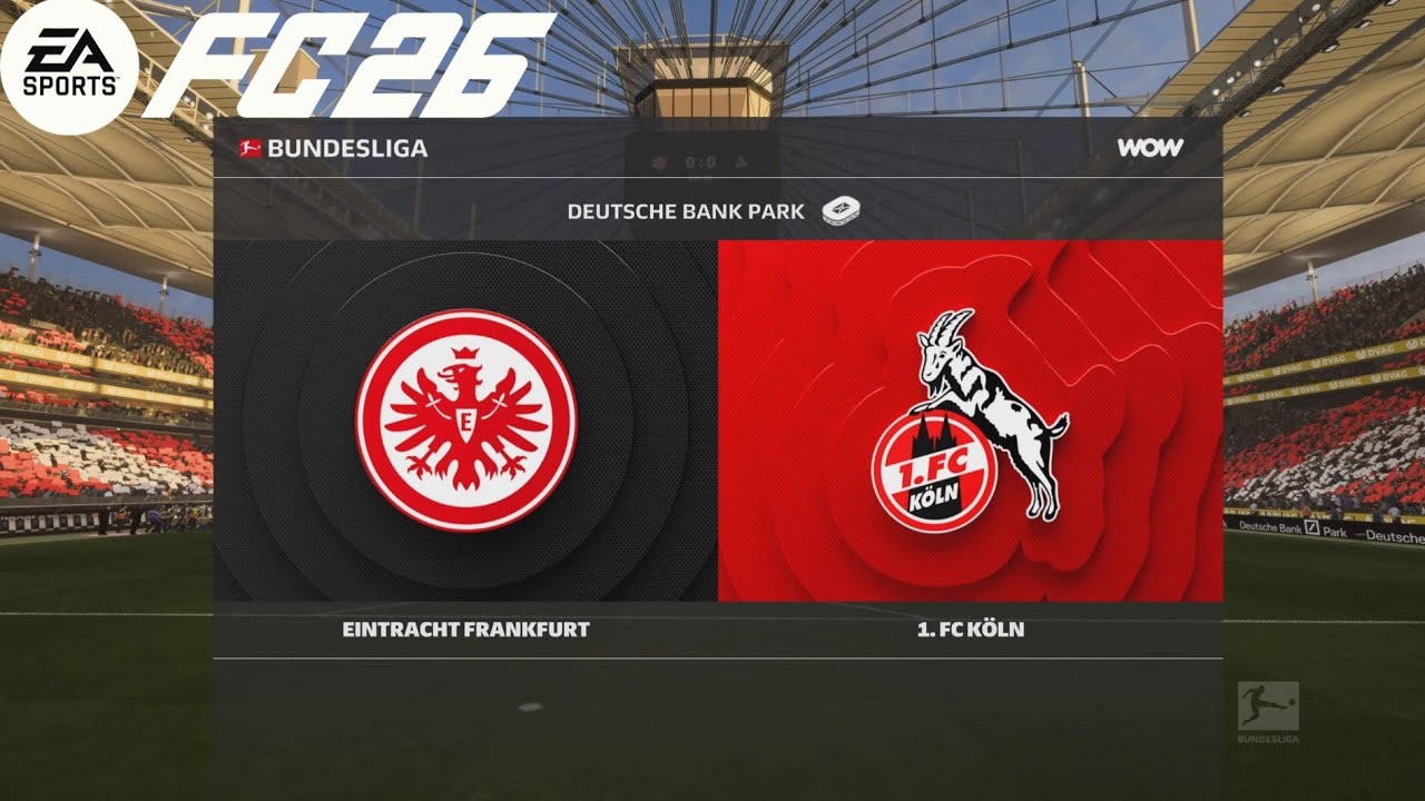 EA FC 26 - Eintracht Frankfurt vs 1. FC Köln | Bundesliga