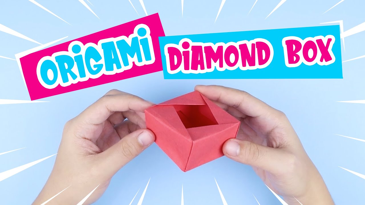 How To Make An Origami Diamond Box! YouTube