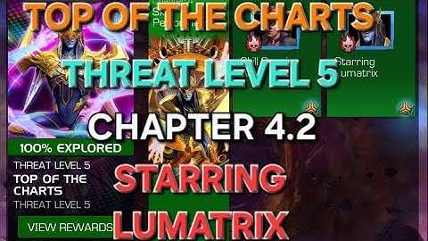 MCOC Side Quest - Top of The Charts (week 3) | Threat Level 5 | Chapter 4.2 - Starring Lumatrix