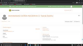 Tutorial E-learning Mahasiswa - 3 | Mengubah Profile |