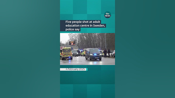 Five people shot at adult education centre in Sweden, police say
