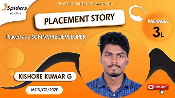 JSpiders Student Placement Story as Java Developer at Velachery Chennai