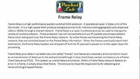 Frame Relay - Introduction and Concepts - Part 1