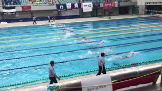 関西学生選手権水泳競技大会2018 200Ba 予選 5組7コース塩川裕也 8コース 藤田紘希