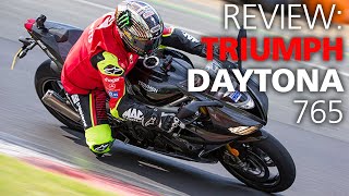 Triumph Daytona 765 on road and track with John McGuinness! | REVIEW