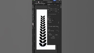 Adobe Illustrator laurel wreath brush design #adobeillustrator