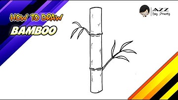 How to draw Bamboo step by step
