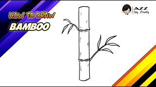 How to draw Bamboo step by step