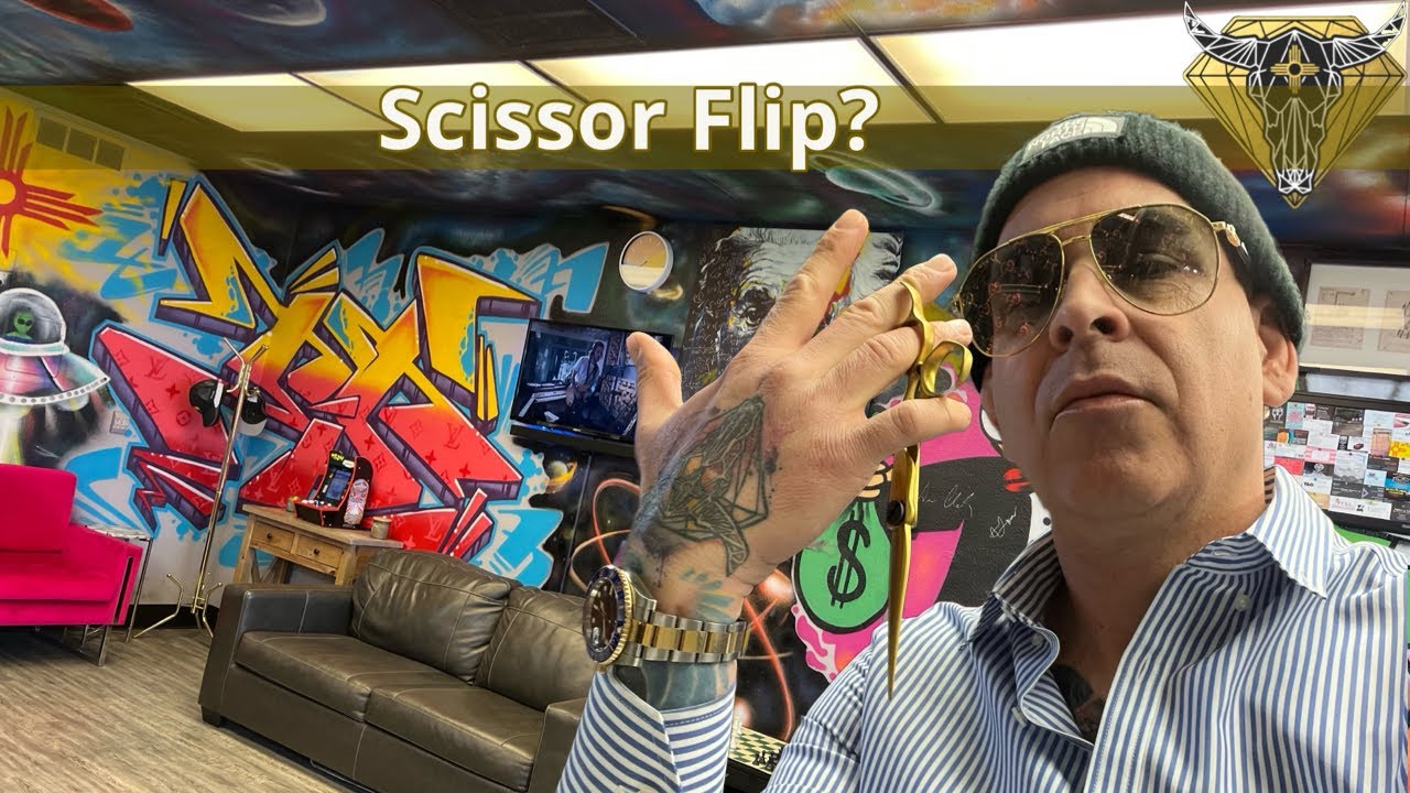 Mizutani Scissor flip tutorial | How to flip your haircutting shears