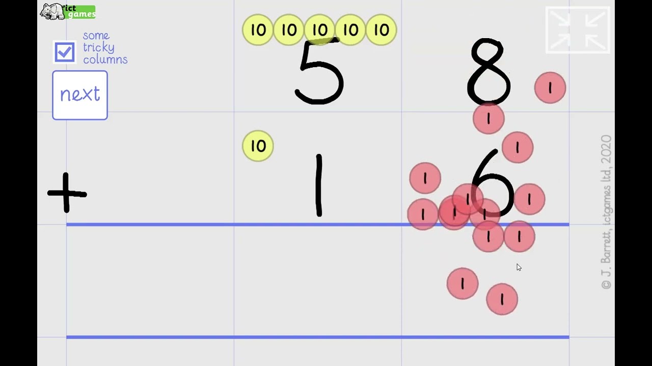 Column Addition - help video