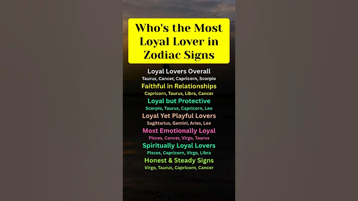 Who's the Most Loyal Lover in Zodiac Signs #zodiac #love #zodiacsign #facts #fyp #trending #usa
