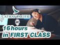 Incredible cathay pacific first class  hong kong to new york  boeing 777300er