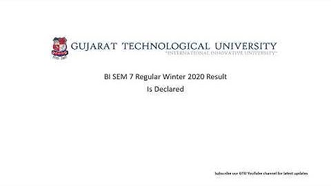 GTU Winter 2020 BI SEM 7 Regular