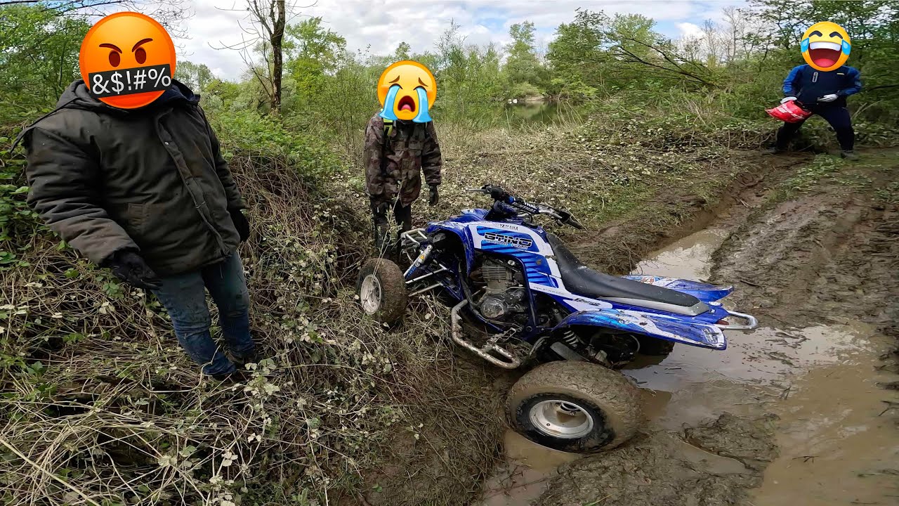GROSSE GALÈRE EN QUAD DANS LES BOIS..😅