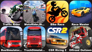 Traffic Rider,Moto Rider Bike Racing,Bike Race,Race Master,Bus Simulator,Truck Simulator,CSR Racing screenshot 4