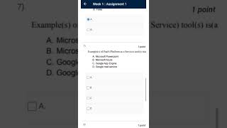 week 1 Cloud Computing | NPTEL | Week 1 Assignment 1 Solution | January 2023