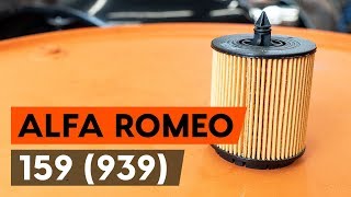 Cómo cambiar Filtros de aceite ALFA ROMEO 159 Sportwagon (939) - vídeo guía
