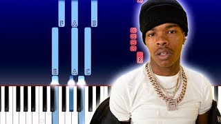 Lil Baby - Woah (Piano Tutorial) screenshot 3