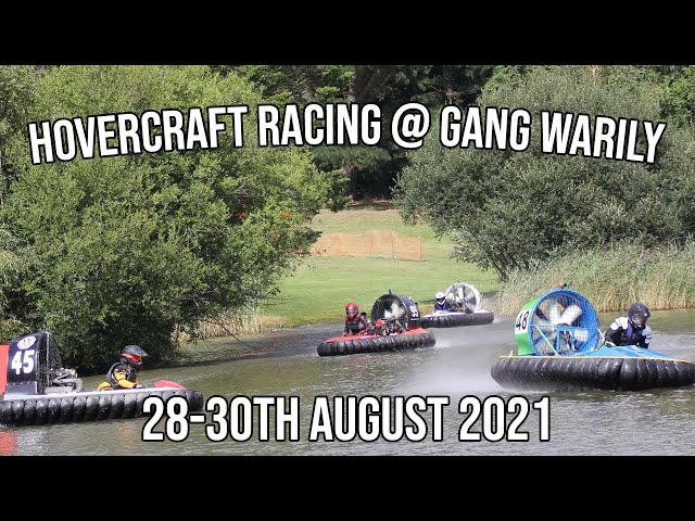 Hovercraft racing at Gang Warily 28 - 30th August 2021