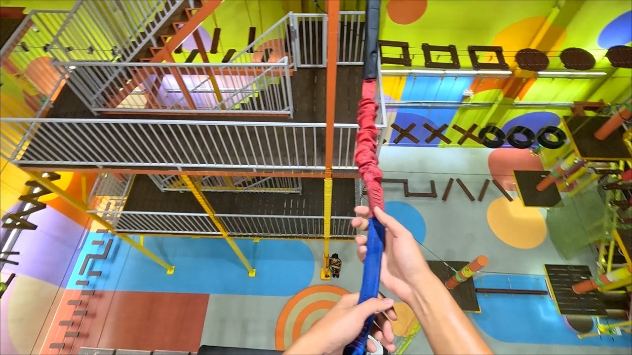 ตะลุยฐานเชือกผจญภัยกลางห้าง แบบสปีด | Harbor Adventure วันแบงคอก