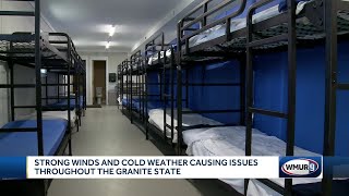 New emergency winter shelter opens as strong winds, cold weather cause issues throughout NH
