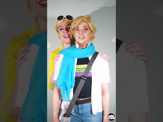 Miraculous Ladybug Cosplay Adrien Agreste and Chloe Bourgeois 😻 #shorts class=