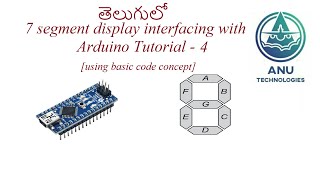 7 segment display [Common Anode] interfacing with Arduino Tutorial 1