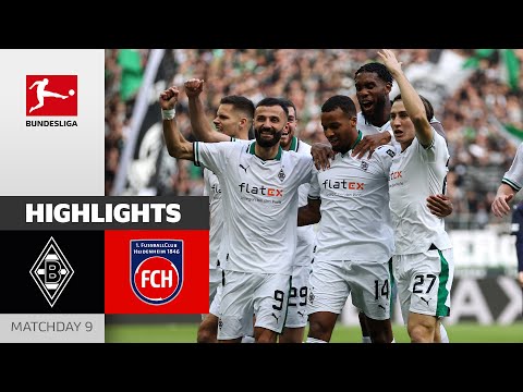 Borussia m'gladbach - 1. Fc heidenheim 2-1 | highlights | matchday 9 – bundesliga 2023/24