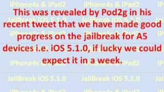 New Jailbreak For Iphone 4S And Ipad2 Ios 5.1.0