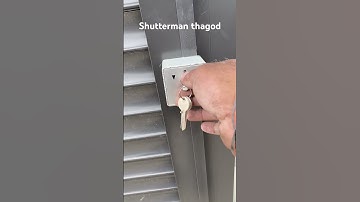 ￼ Converted a remote Rolling Shutter to a key switch ￼
