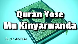 Quran: 4. Surah An Nisa translation Mukinyarwanda