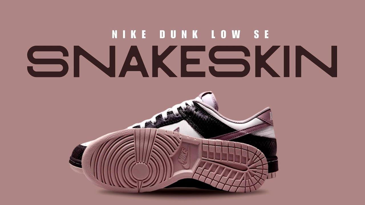 Nike Dunk Low SE Snakeskin 2025 Review & Price - YouTube