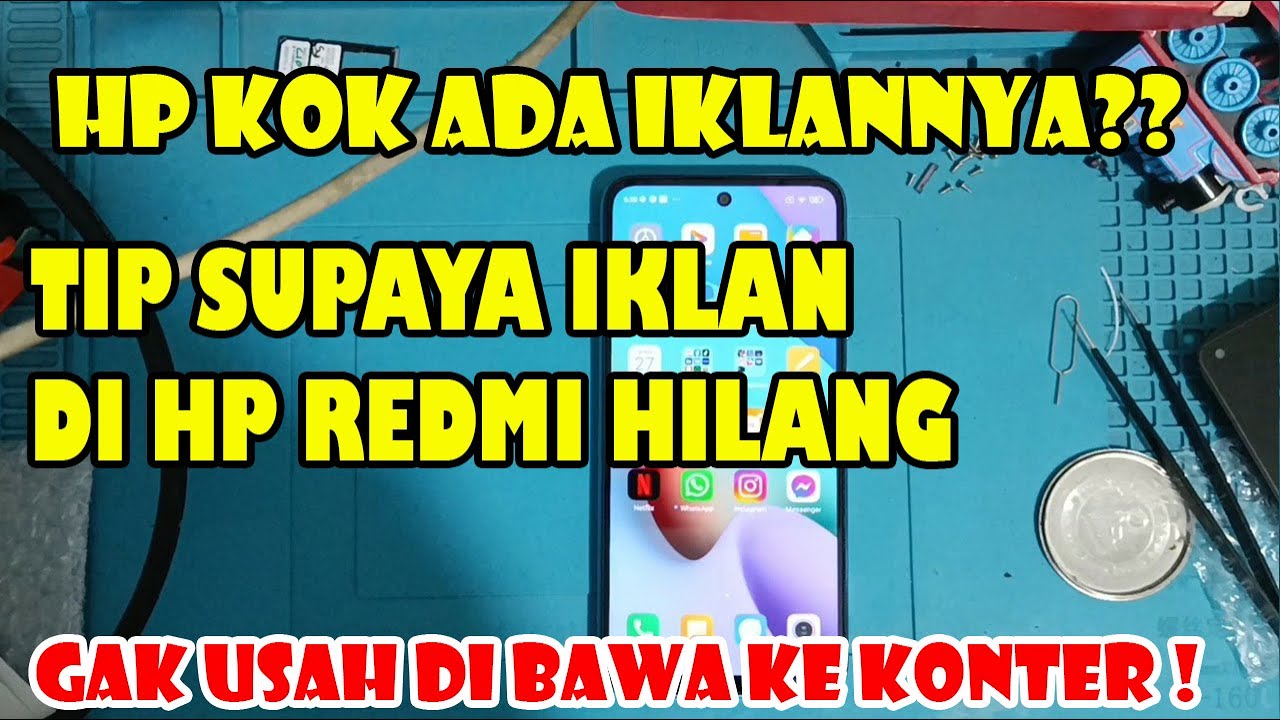 Cara Menghilangkan Iklan di HP Redmi 10 2022 - YouTube