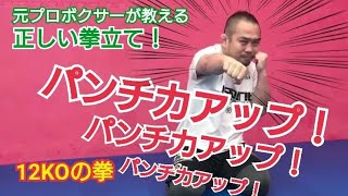 【パンチ力アップ大幅アップ！】元プロボクサーが教える自宅でできる簡単ボクシングエクササイズ！正しい拳立てのやり方！