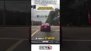 Bad drivers braking on green lights get dashcam drivers ticketed. #dashcam