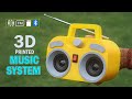 3D Printed Music System with High Bass.... 🔊 How to make Bluetooth Speaker Box at home